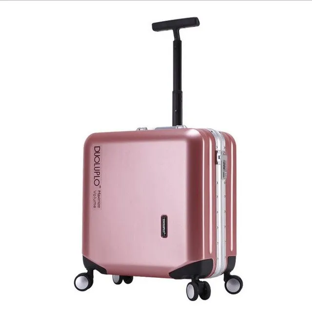 18"20" Carry-On Suitcase With Wheels Girl And Menpink Luggage Travel Bag Trolley Bags Children'S