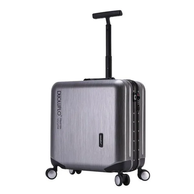 18"20" Carry-On Suitcase With Wheels Girl And Menpink Luggage Travel Bag Trolley Bags Children'S