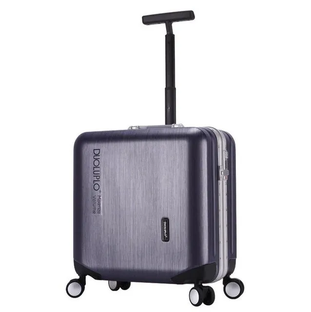 18"20" Carry-On Suitcase With Wheels Girl And Menpink Luggage Travel Bag Trolley Bags Children'S