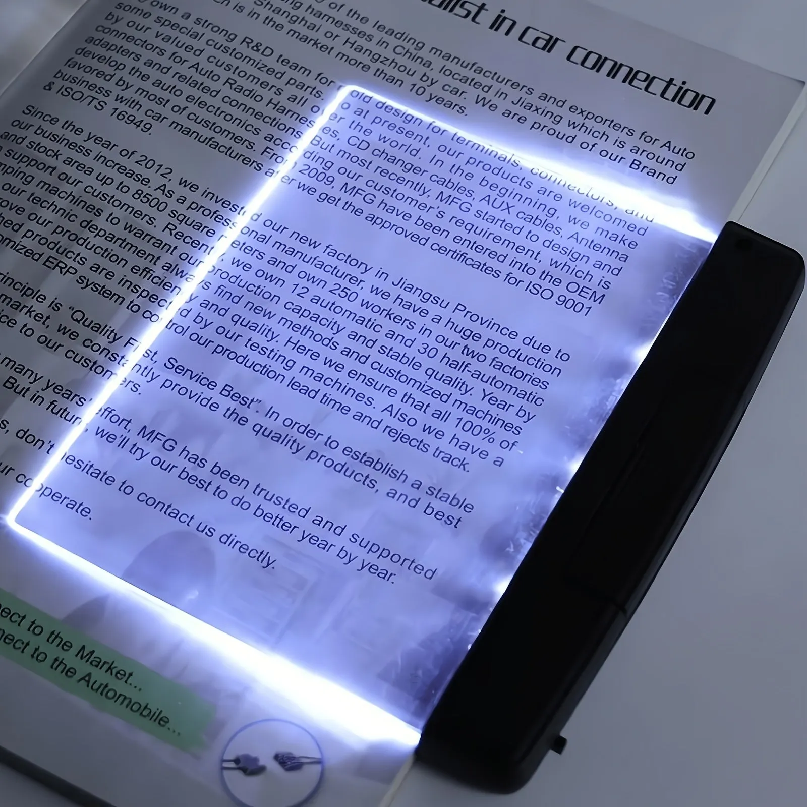 1pc LED Flat Book Light  Ideal for Onthego Reading