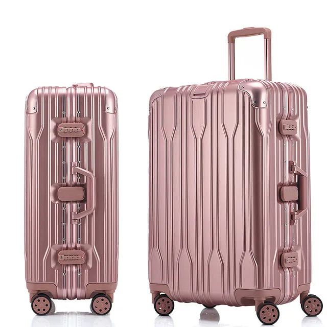 20'24'26'28' Aluminum Frame Spinner Luggage Carry-On Cabin Tsa Scratch Resistant Travel Trolley