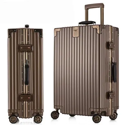 20'24'26'28' Aluminum Frame Spinner Luggage Carry-On Cabin Tsa Scratch Resistant Travel Trolley