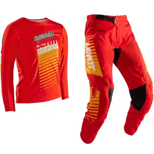 2025 Leatt 3.5 Pant and Jersey Kit Mini Red