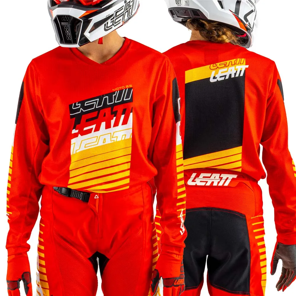 2025 Leatt 3.5 Pant and Jersey Kit Youth Red