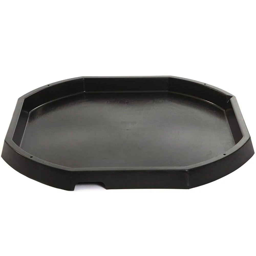 3pk Plastic Active World Tray Black