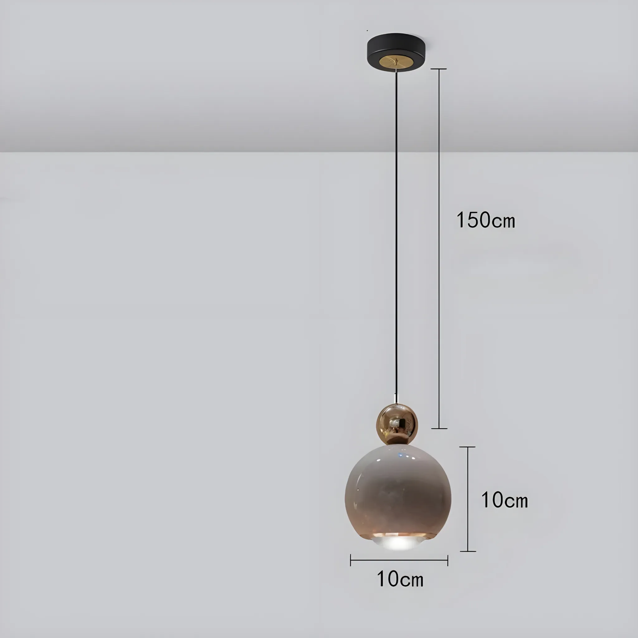 AcrylicSphere Light - Nordische sphärische Pendelleuchte