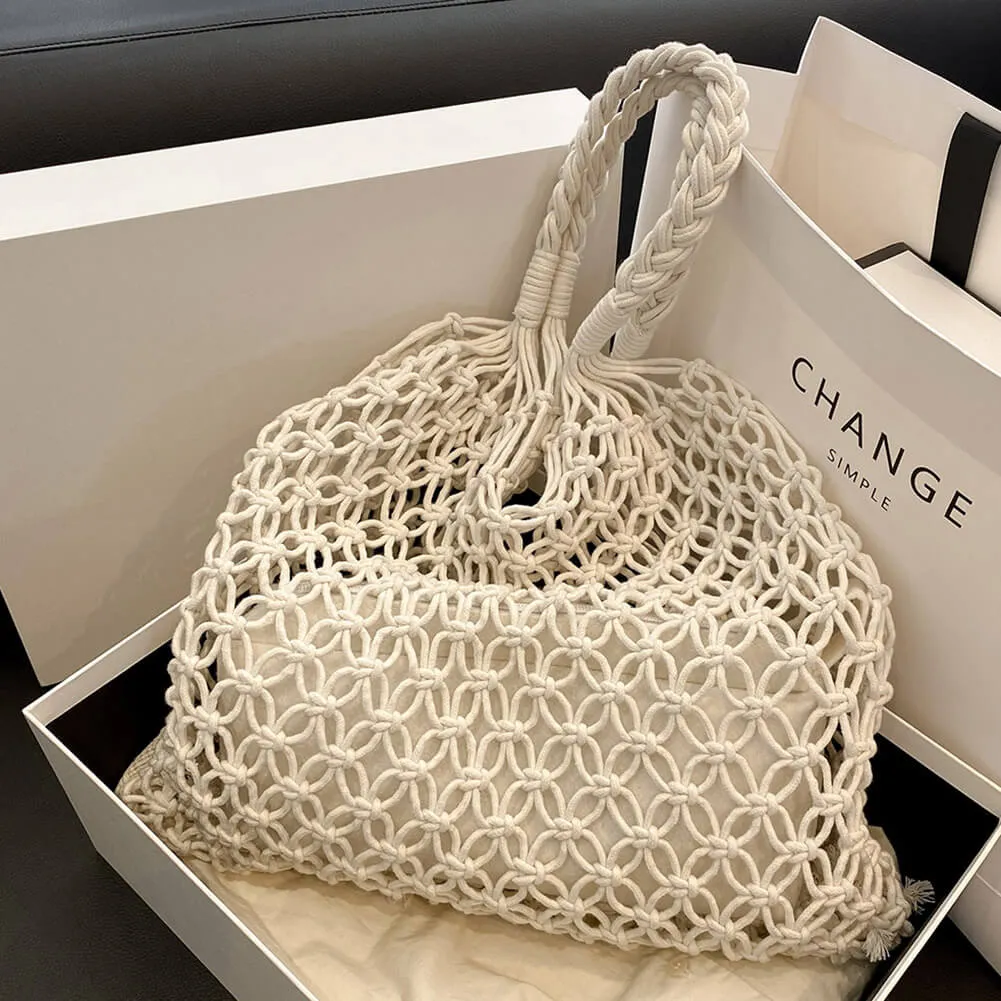 Amara Chic Crochet Tote Bag