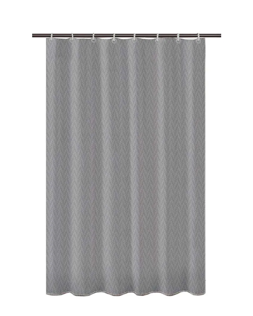 Arrow Pattern Polyester Shower Curtains With 12 Metal Eyelets & C Hooks | 6 X 6.5 Ft