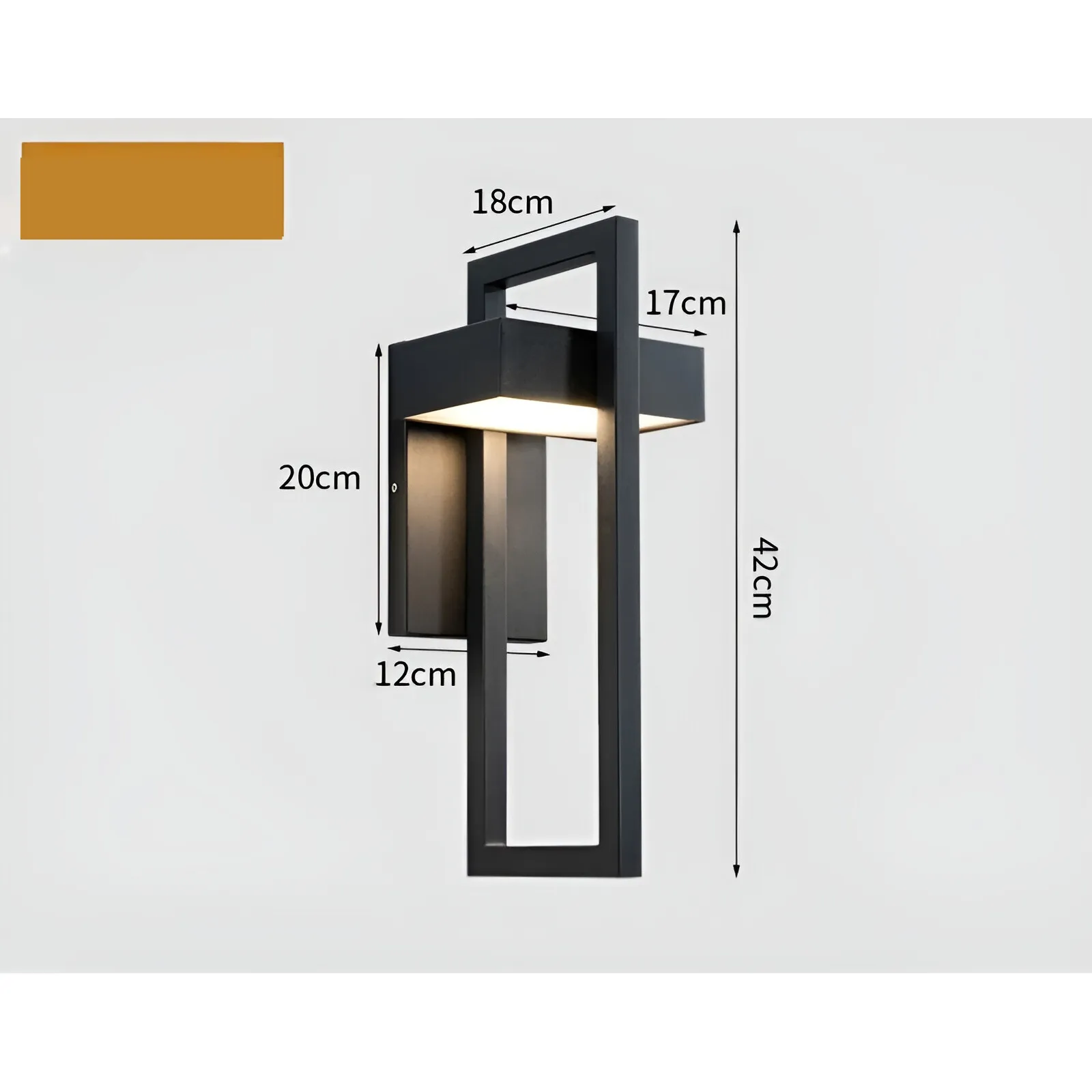 AstraGlow Licht - Lässiges Outdoor-Wandleuchte mit Schraubenmontage