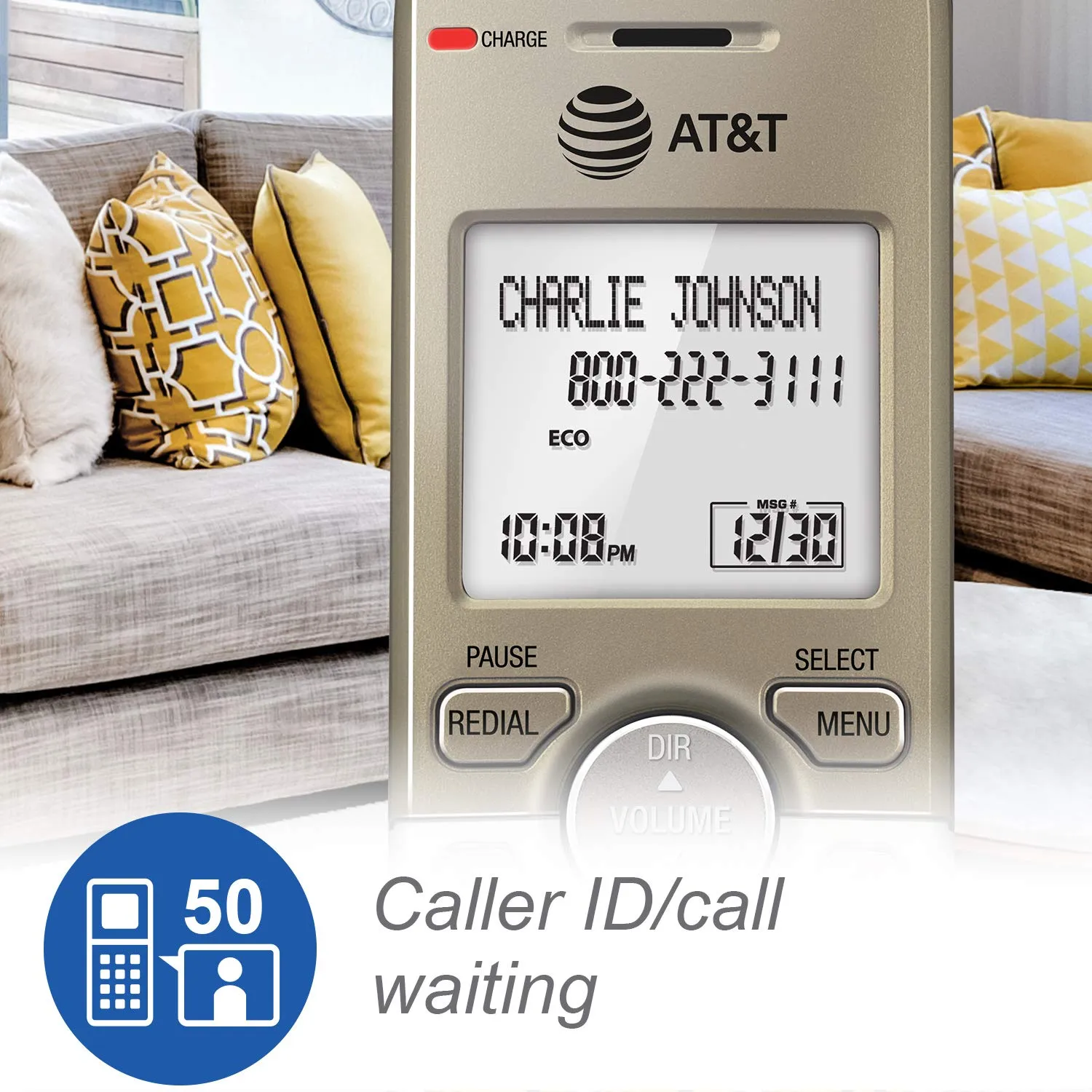 AT&T 2-Handsets Cordless Phone System with Answering System.