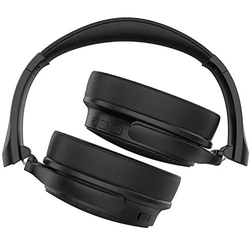 Betron EMR90 Wireless Bluetooth Headphones with Microphone and Volume Control, Foldable, Portable, Bass Driven Sound, Black