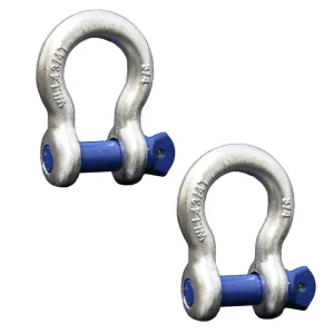 Boxer Forged Anchor Shackle 3/4” – Heavy Duty Forged Steel - Versatile & Durable – Working Load Capacity up to 4.75 Ton-Corrosion & Rust Resistant-Towing, Rigging, and Heavy-Duty Equipment (2 Pack)