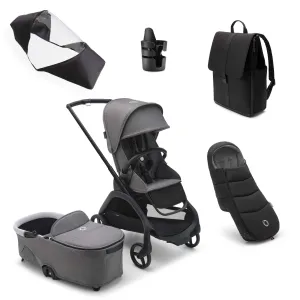 Bugaboo Dragonfly Essential Bundle - Graphite/Grey Melange