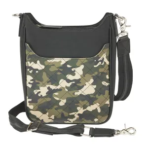 Camo Crossbody Leather Mail Pouch