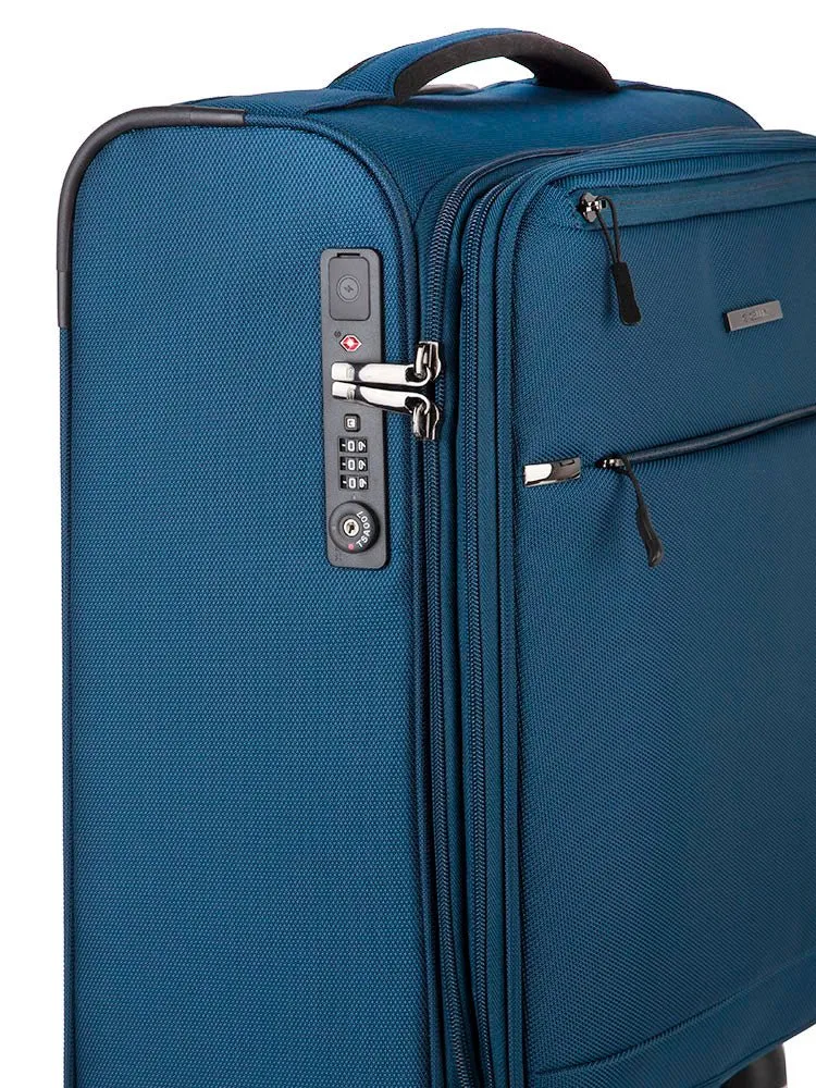 Cellini Smartcase 4 Wheel Carry On Trolley | Midnight Blue