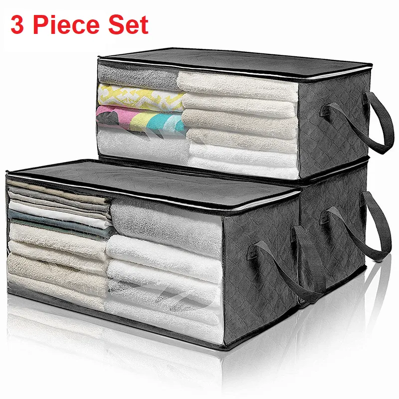 Clear Window Storage Bag Organize Wardrobe Protect Clothes