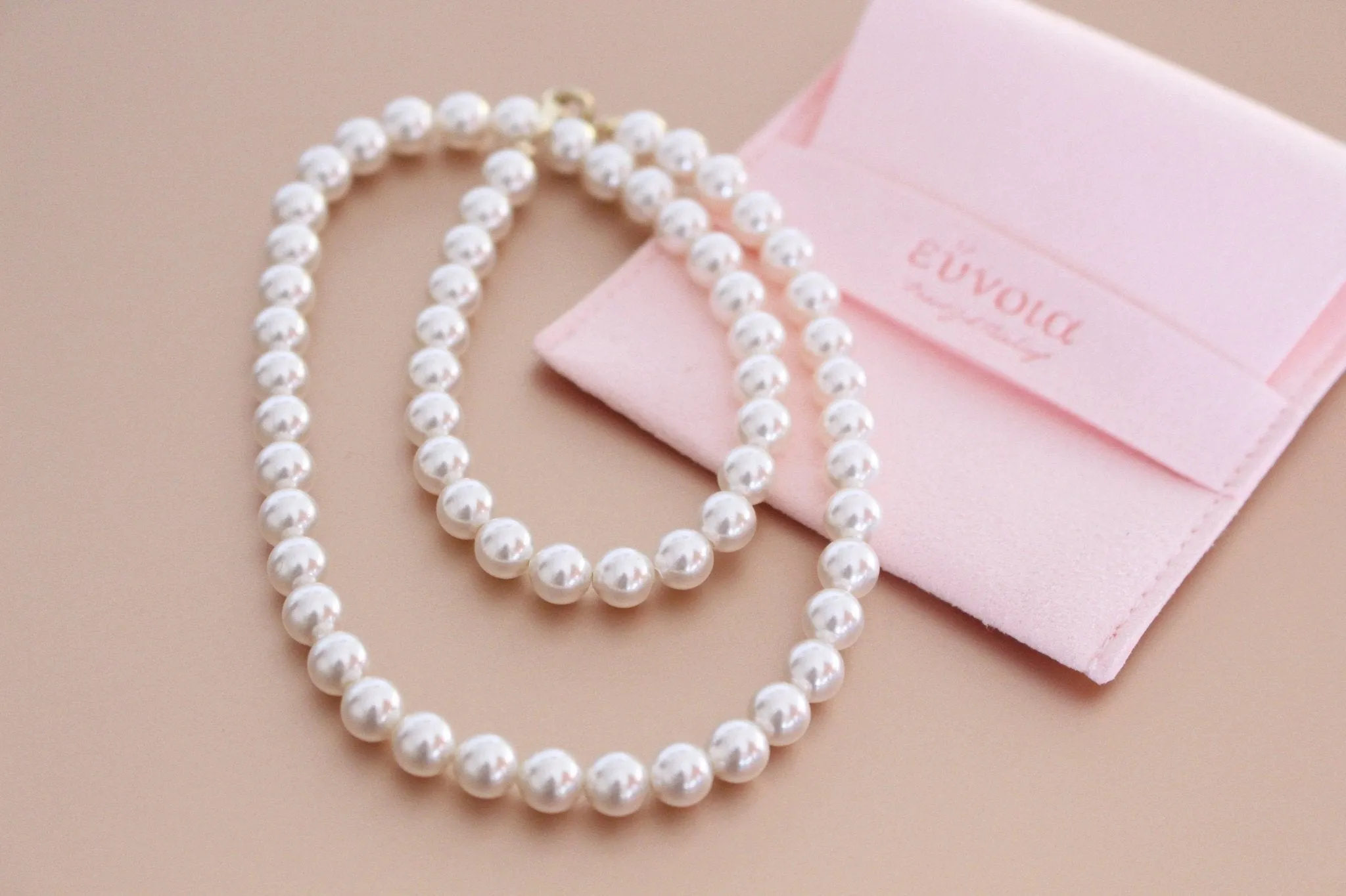 Diana Timeless Lustrous Pearl Chain Necklace | Wedding & Prom