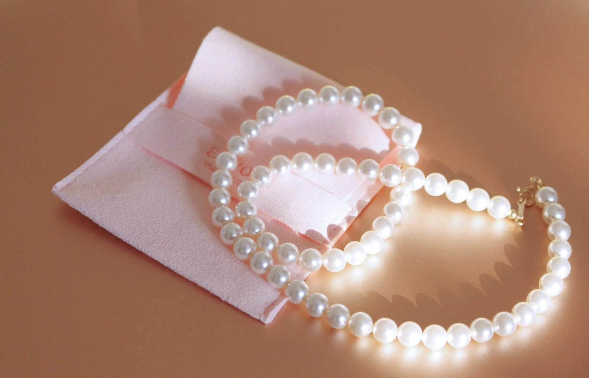 Diana Timeless Lustrous Pearl Chain Necklace | Wedding & Prom