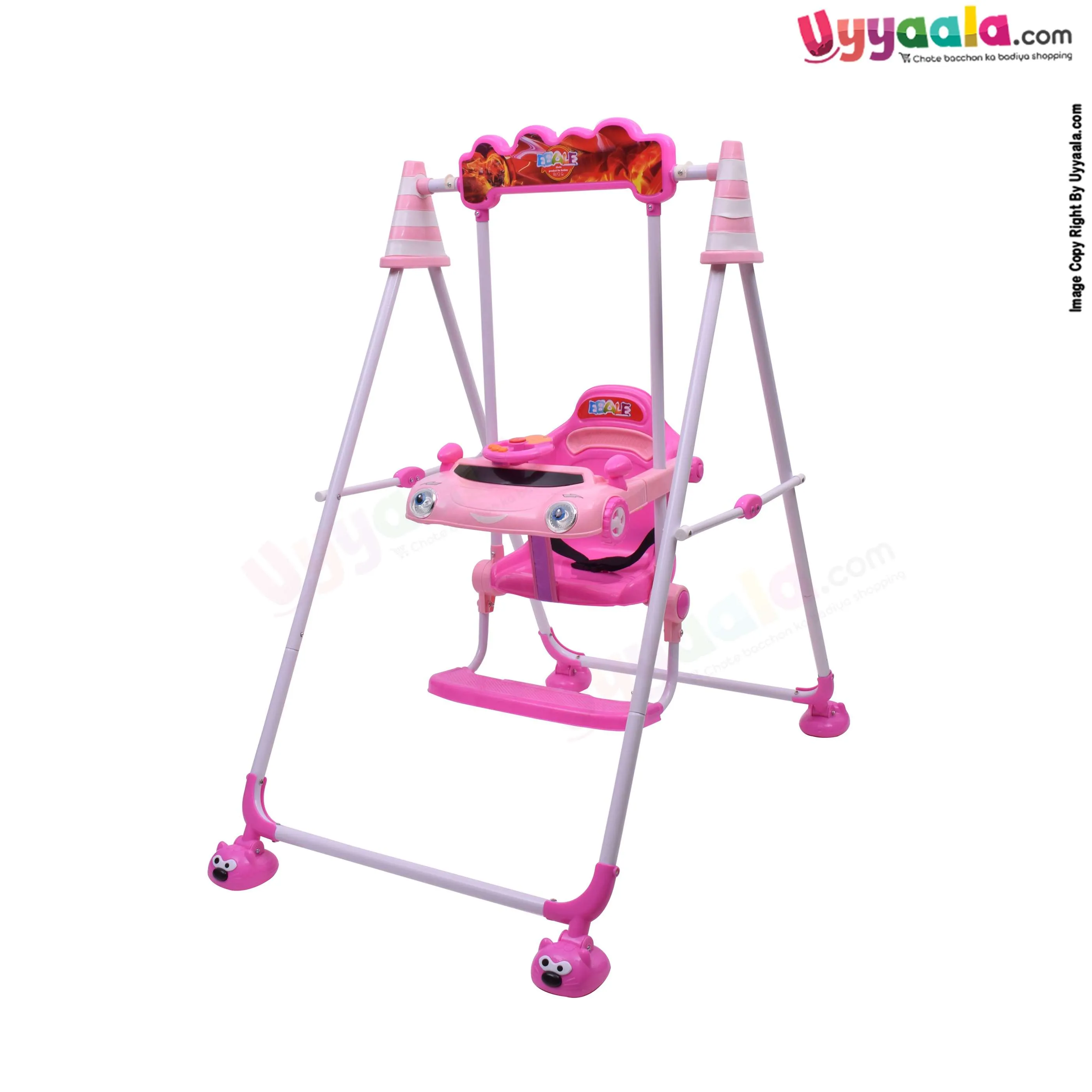 EBALE Garden swing with music for babies - 6   months, pink