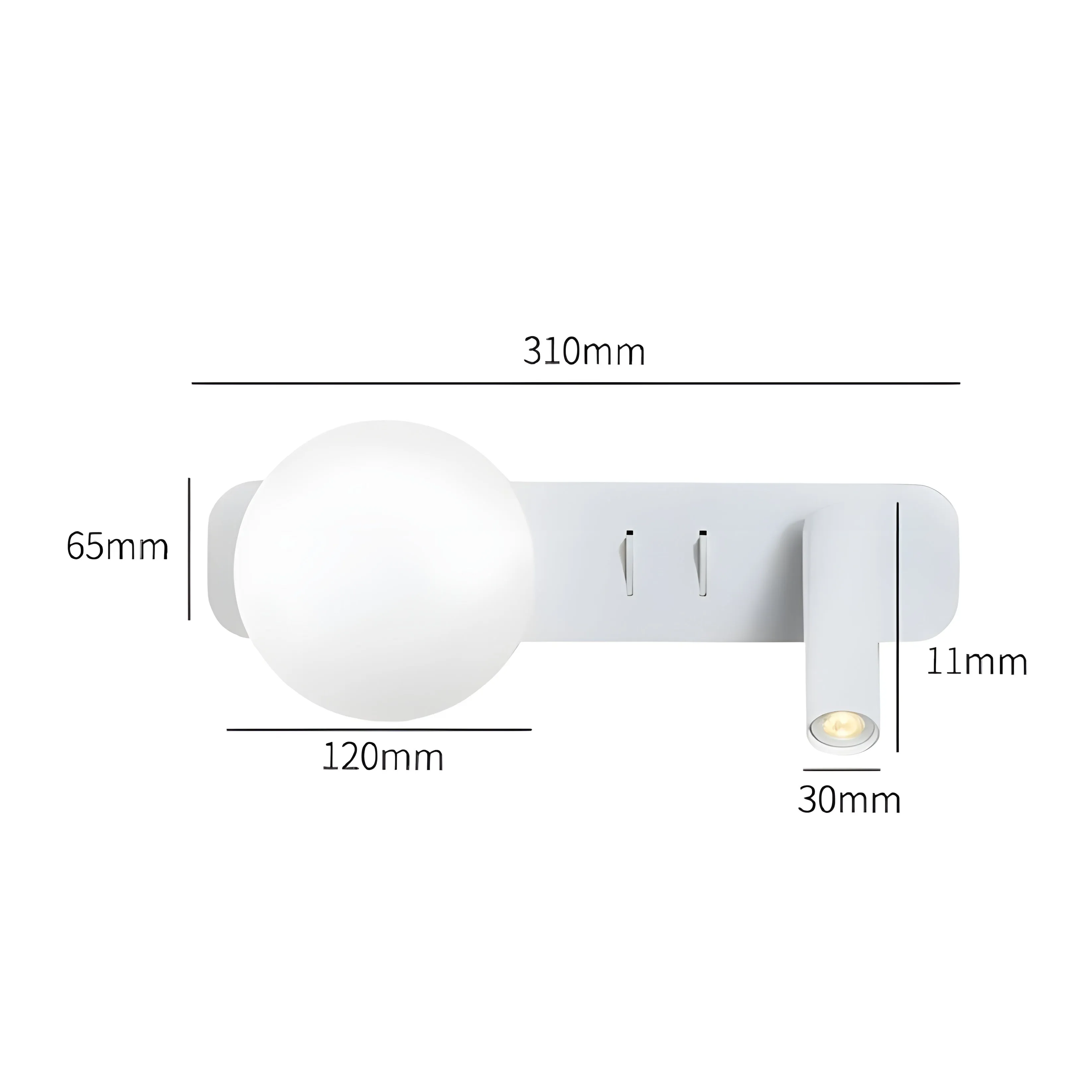 EclipseBeam Light - Dekorative Mond-Wandleuchte