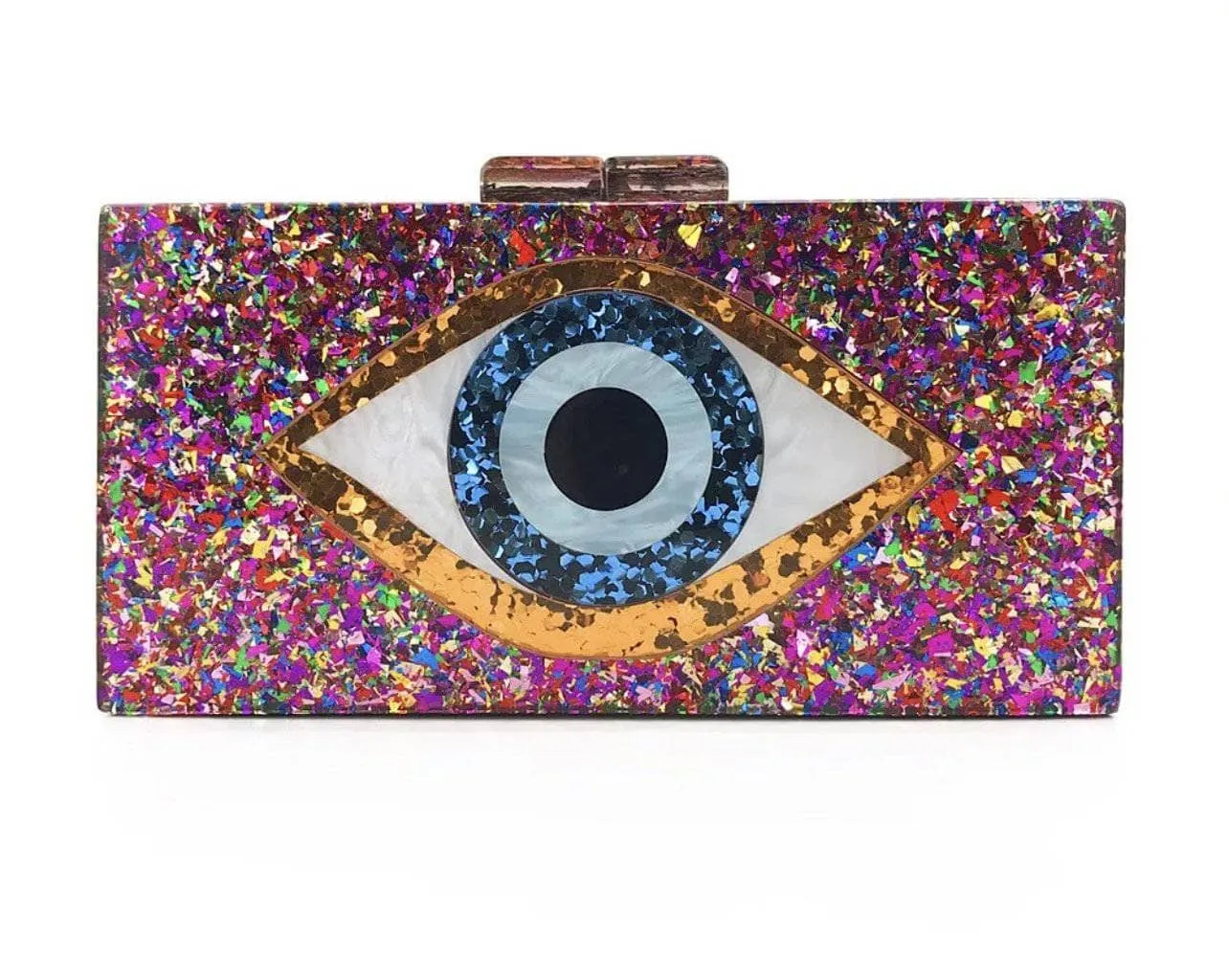 Evil Eye Acrylic Clutch