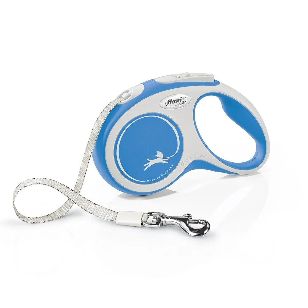 Flexi 5m Medium Grey & Blue Comfort Retractable Dog Lead