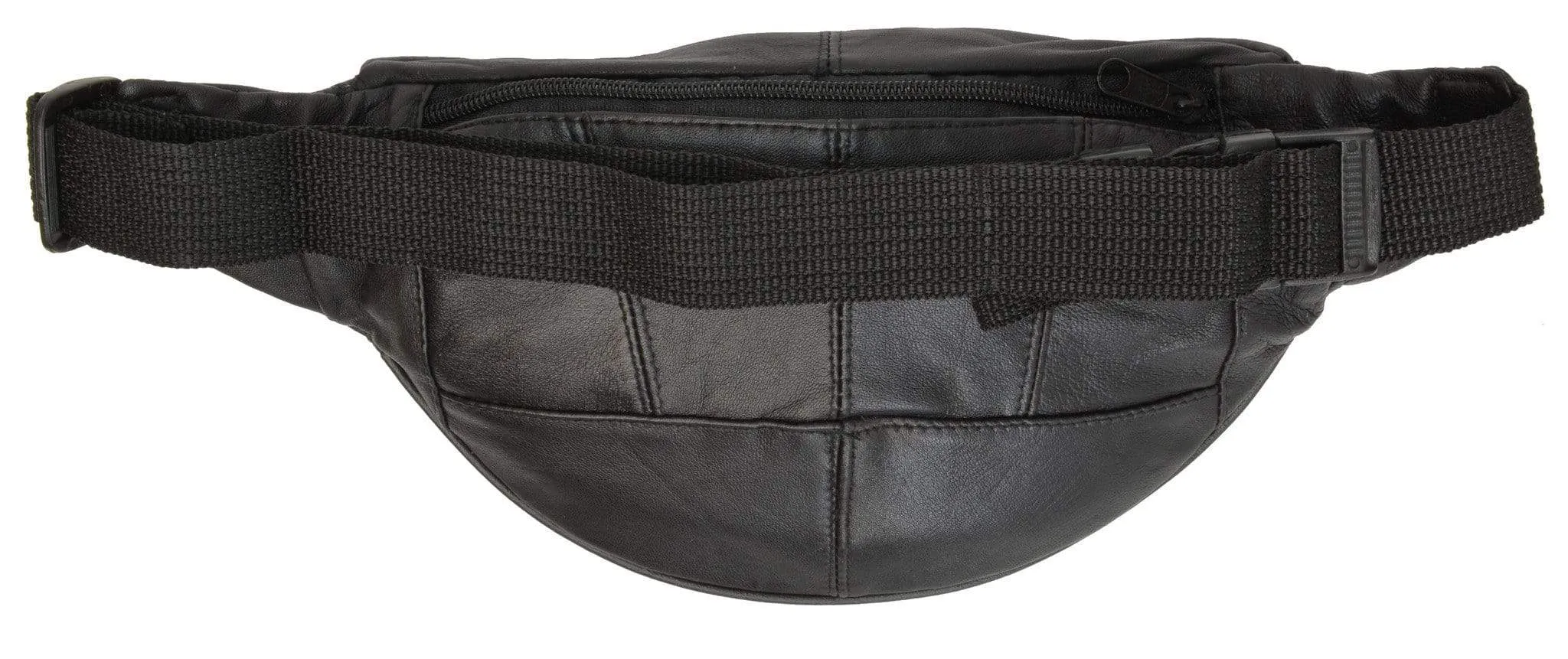 Genuine Leather Fanny Pack Pouch Waist Bag Slim Design 006 (C)