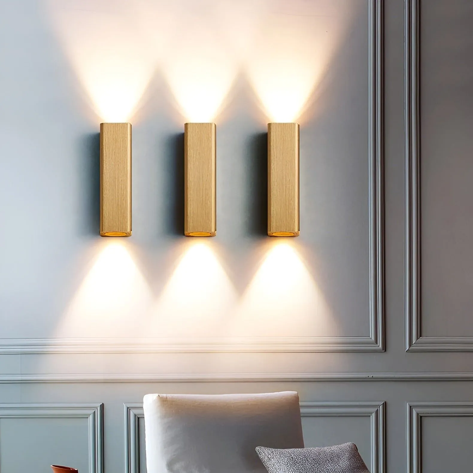 GlamourAisle Light – Nordic Minimalist Rectangular LED Wall Light