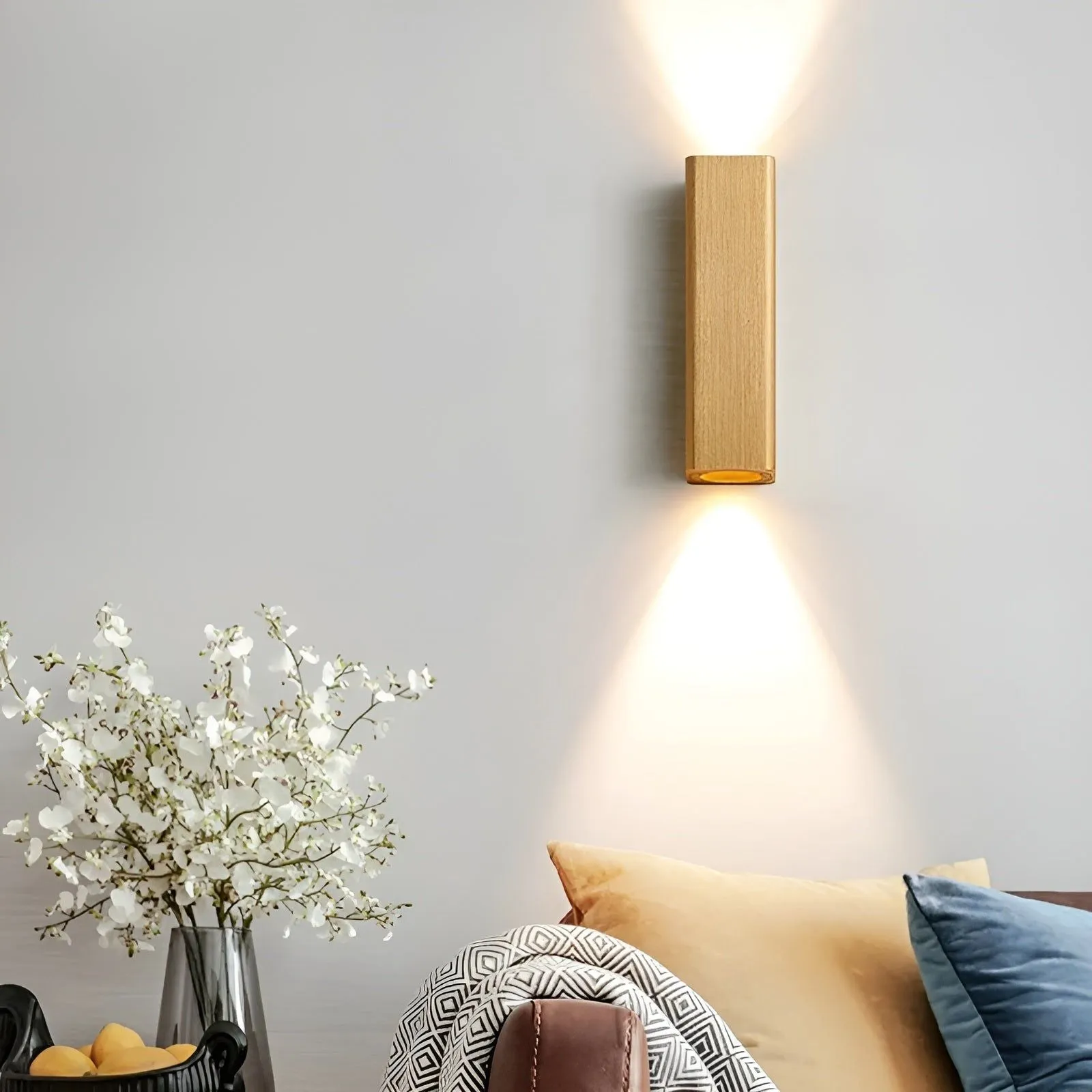 GlamourAisle Light – Nordic Minimalist Rectangular LED Wall Light