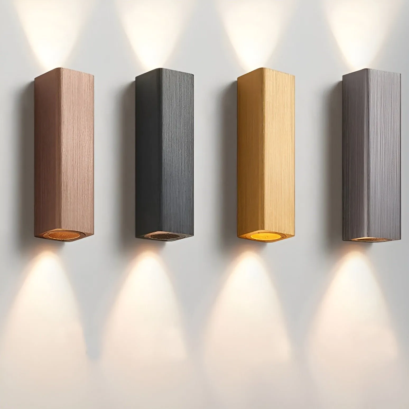 GlamourAisle Light – Nordic Minimalist Rectangular LED Wall Light