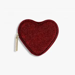 Glittery Heart Shape Coin Purse KLB410