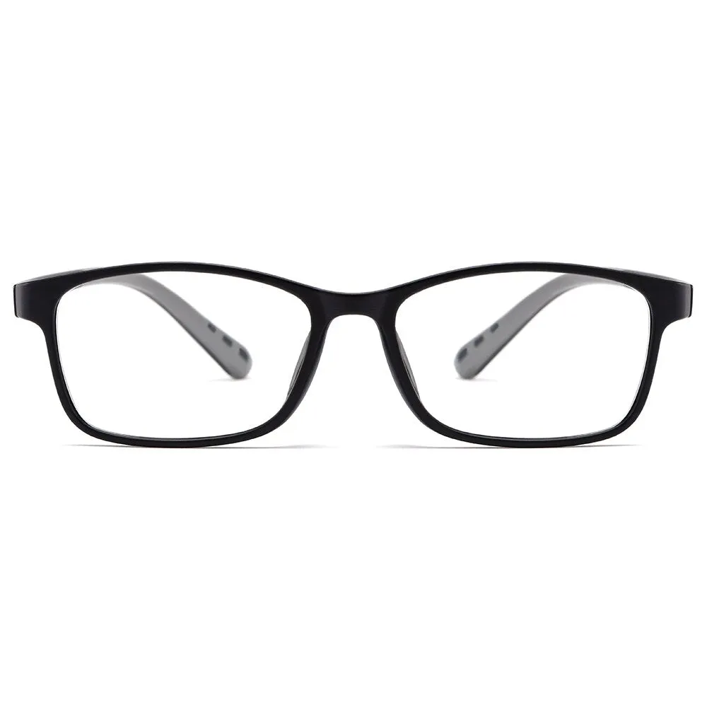 Gmei Men's Full Rim Small Square Tr 90 Eyeglasses M2087