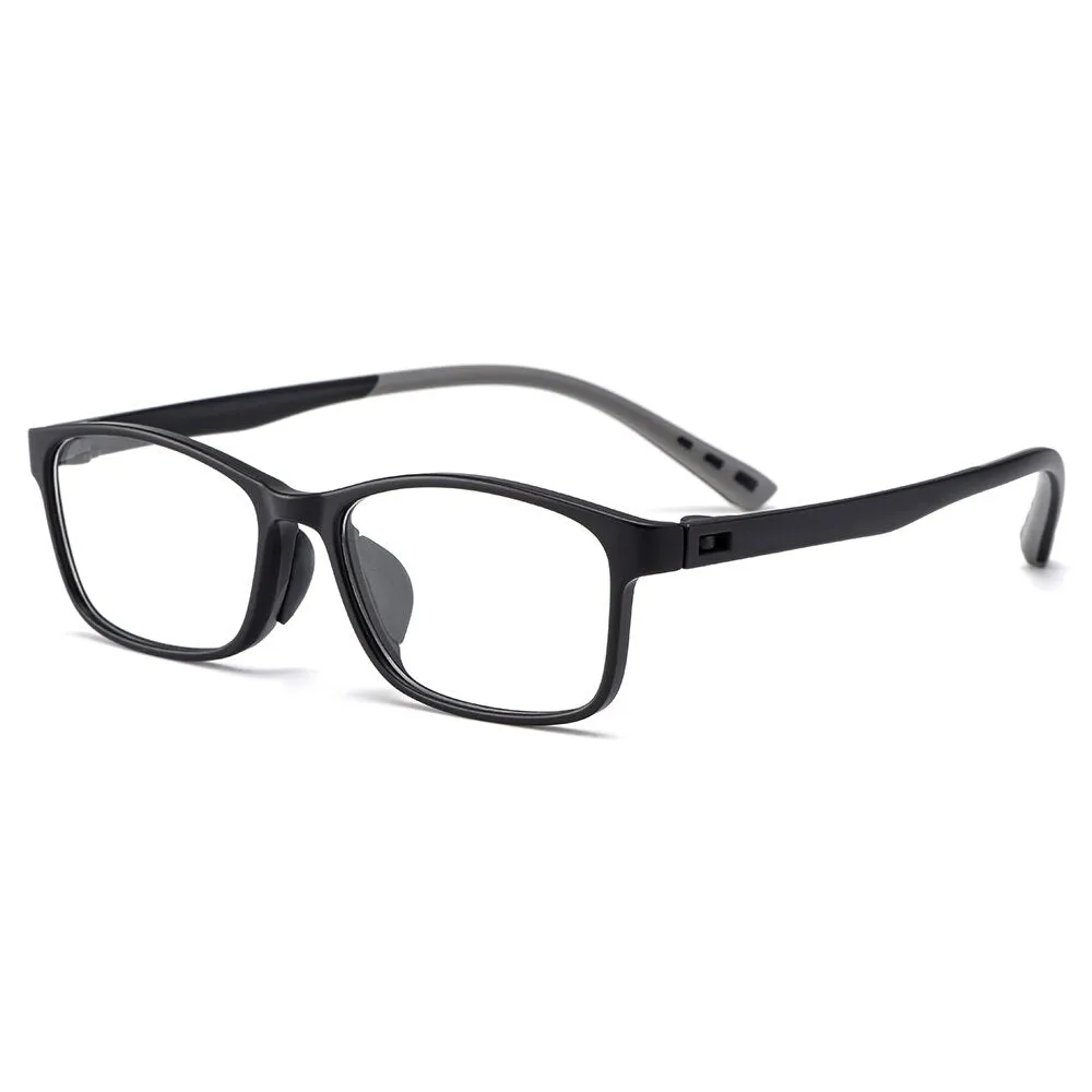 Gmei Men's Full Rim Small Square Tr 90 Eyeglasses M2087