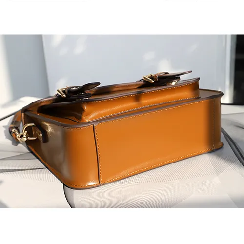 High Quality Leather Small Satchel Shoulder Bags For Ladies