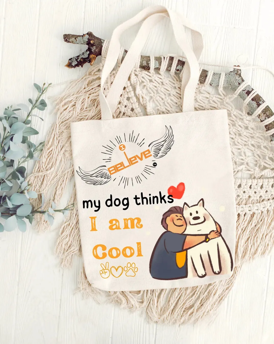 I Believe I am Cool Daily Thaila -  Canvas Reusable Bags