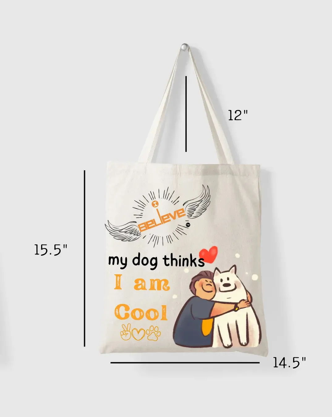 I Believe I am Cool Daily Thaila -  Canvas Reusable Bags