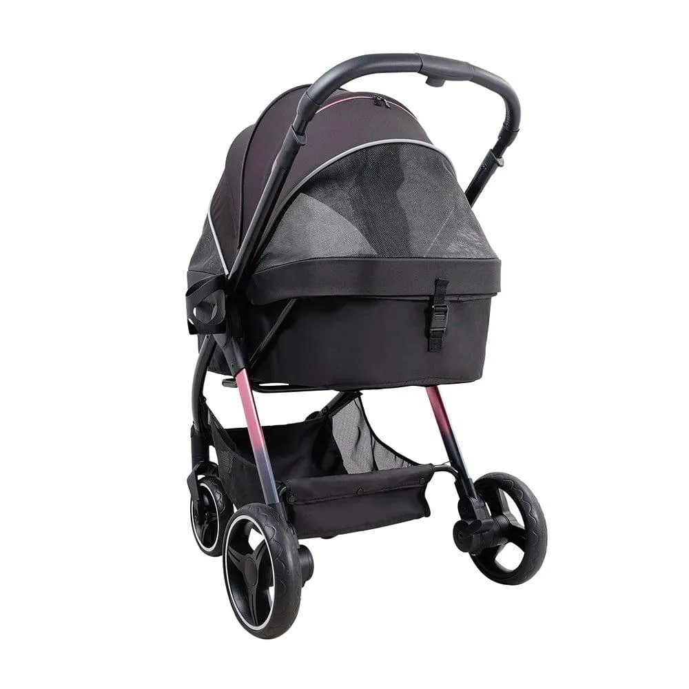 Ibiyaya® Retro Luxe Pet Stroller | Prism Black