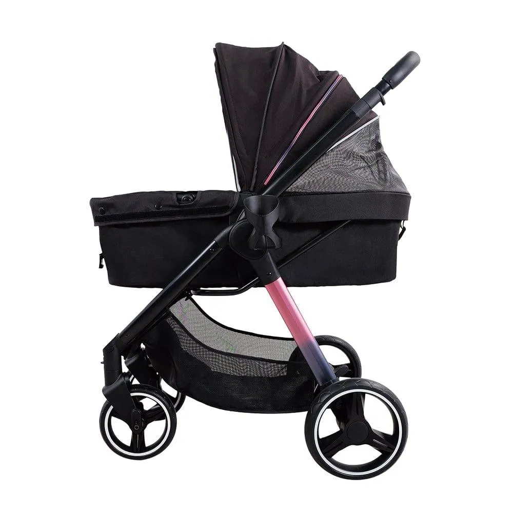 Ibiyaya® Retro Luxe Pet Stroller | Prism Black