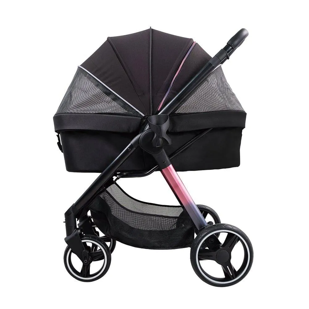 Ibiyaya® Retro Luxe Pet Stroller | Prism Black