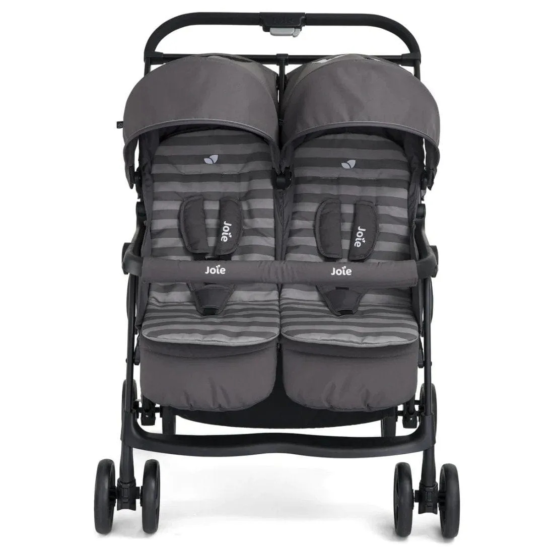 Joie Aire Twin Stroller (inc footmuff & raincover) in Dark Pewter