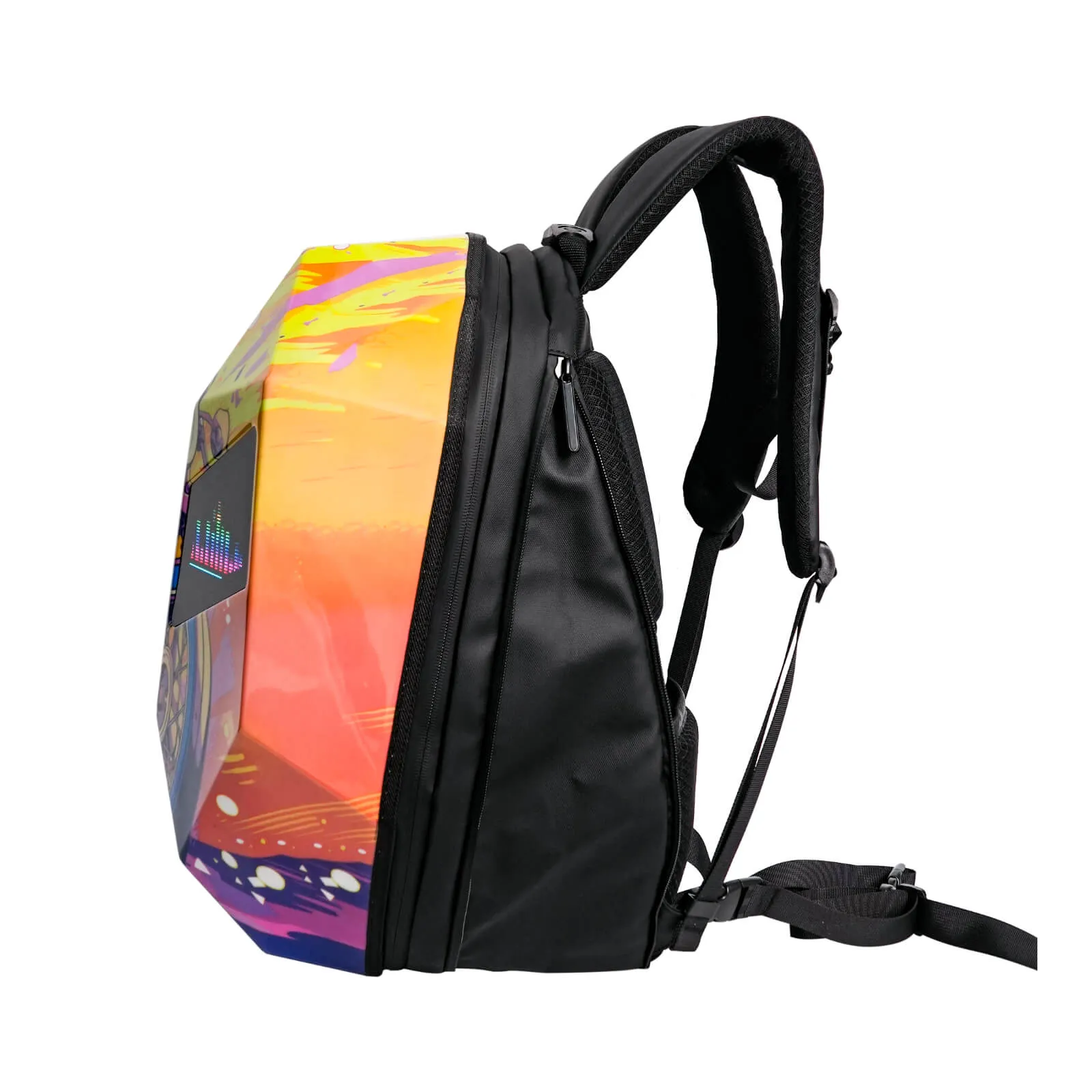 Knight LED Motorcycle Backpack - Flame Design