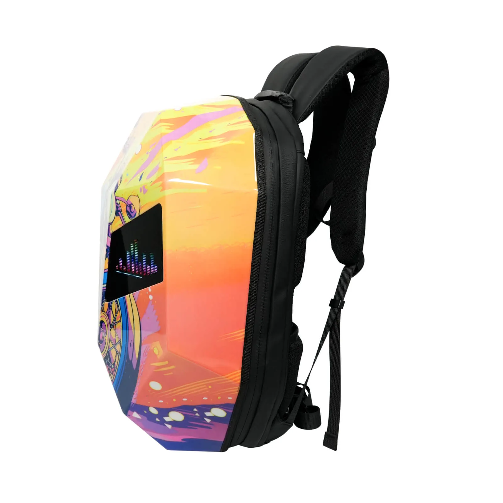 Knight LED Motorcycle Backpack - Flame Design