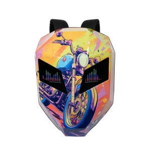 Knight LED Motorcycle Backpack - Flame Design