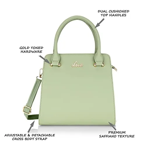 Lavie Women's Ushawu Satchel Bag Mint Ladies Purse Handbag