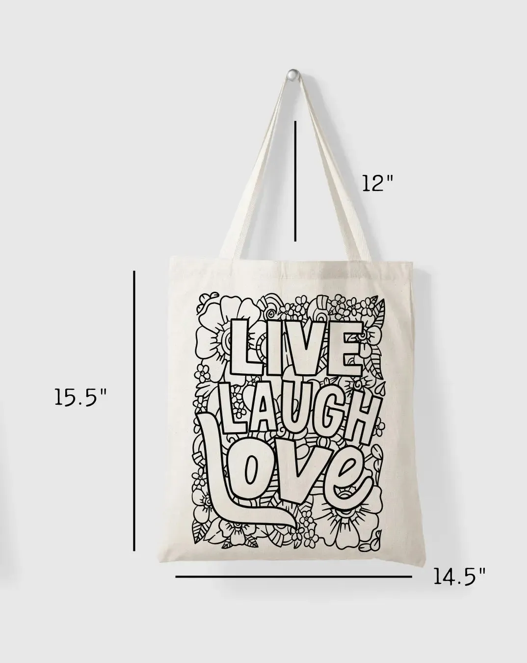 Live Laugh  Daily Thaila -  Canvas Reusable Bags