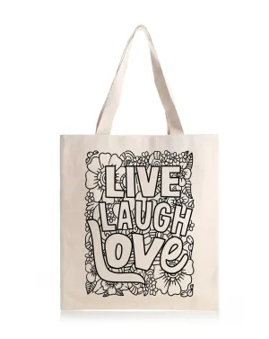 Live Laugh  Daily Thaila -  Canvas Reusable Bags