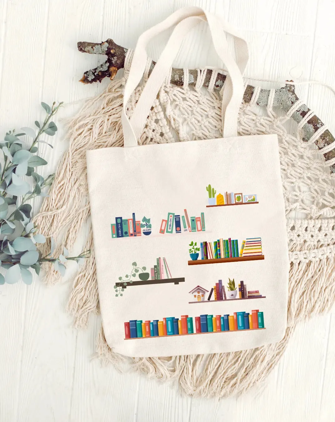 Love for reading -  Canvas Reusable Bags