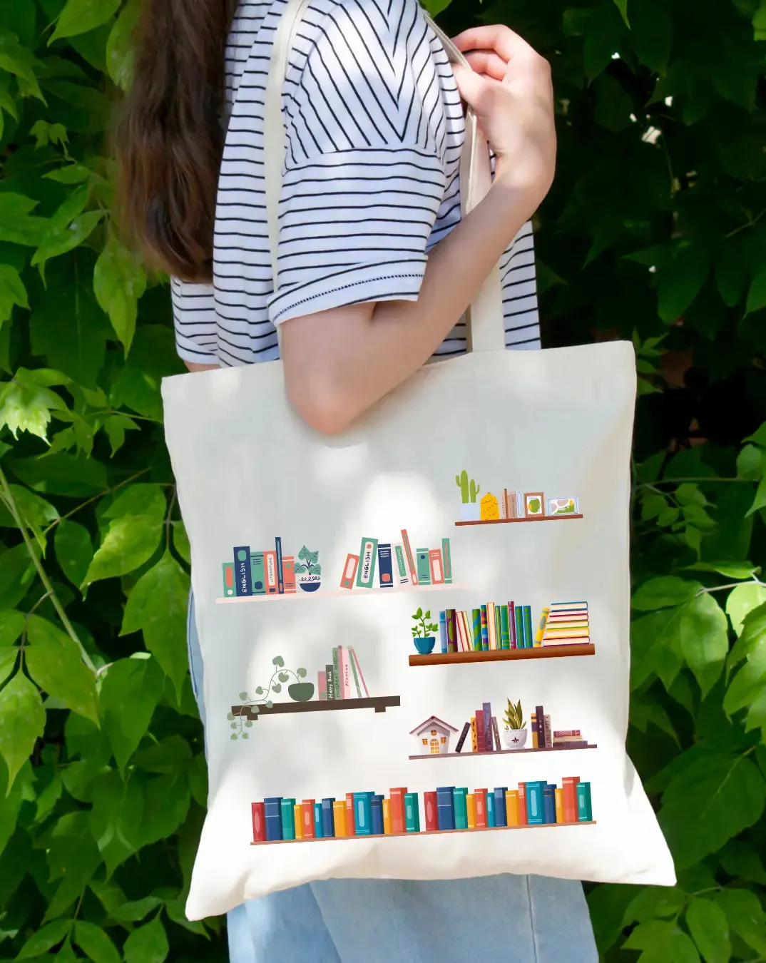 Love for reading -  Canvas Reusable Bags