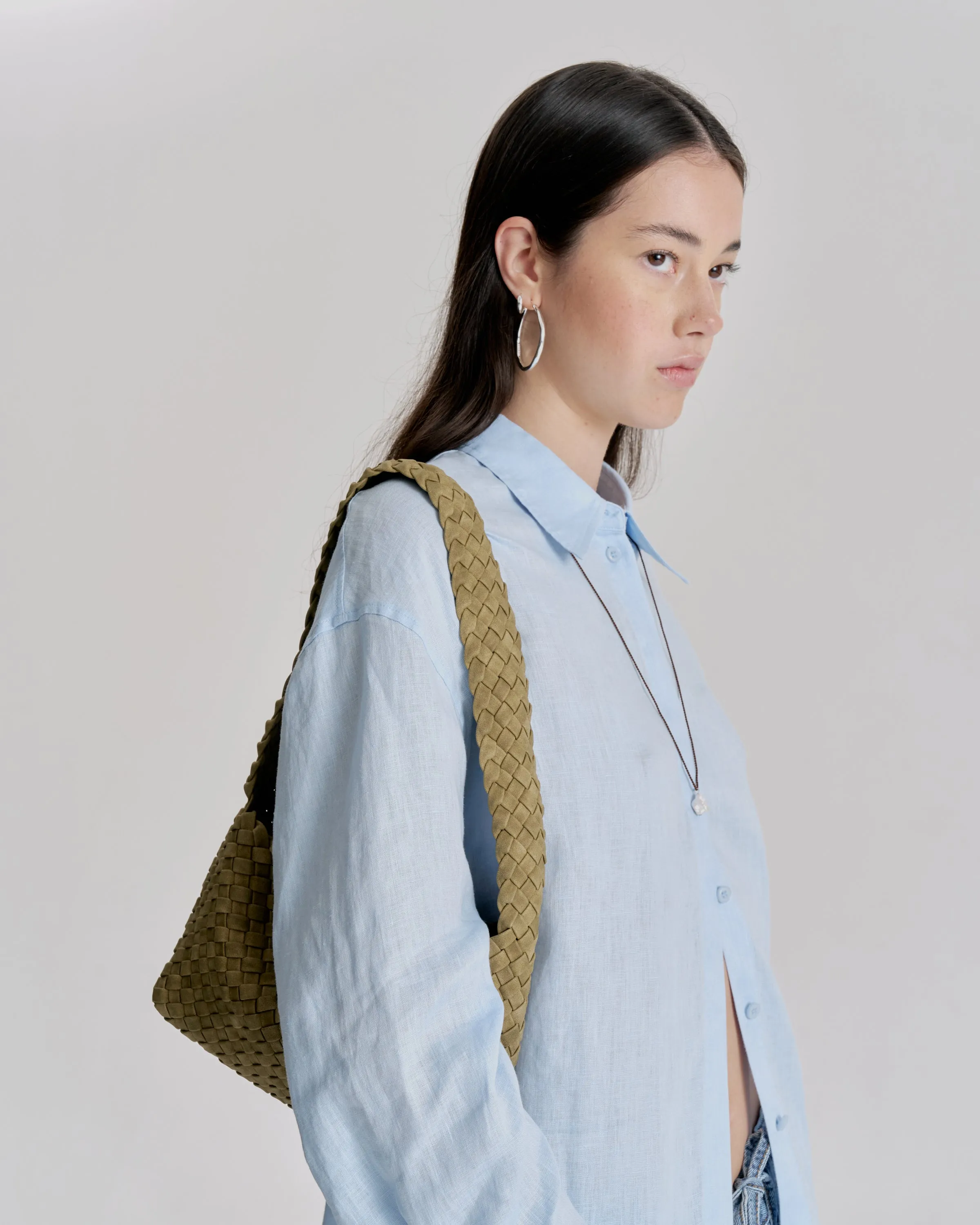 Luca Woven Shoulder Bag