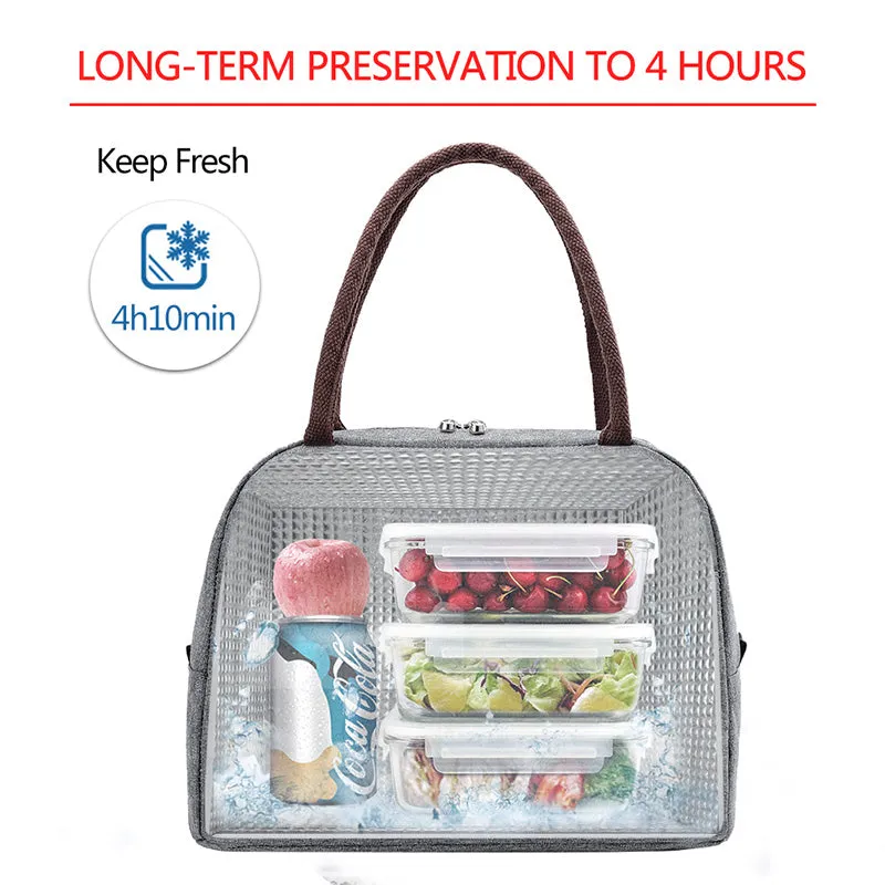 Lunch Box, Handbag, Aluminum Rice Thickened With Rice Bag, Lunch Box, Hand Foil Bag, Lunch Bag, Large Insulation Bag